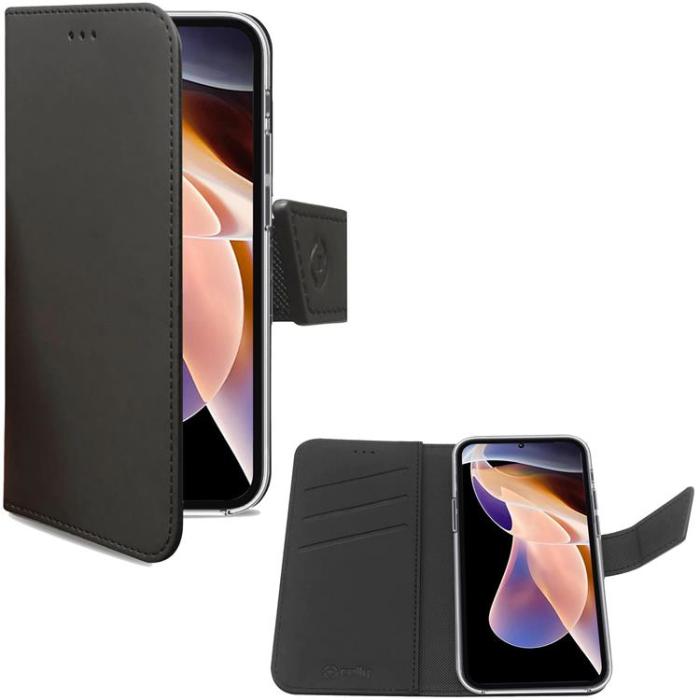 Celly - Celly Galaxy A13 4G Plånboksfodral - Svart