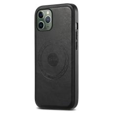 DENIOR - DENIOR Mobilskal till iPhone 11 Pro PU L&auml;der Med Magnet Svart