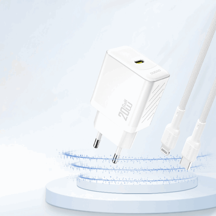 Dudao - Dudao Snabbladdare 20W A26 PD GaN USB-C - Vit