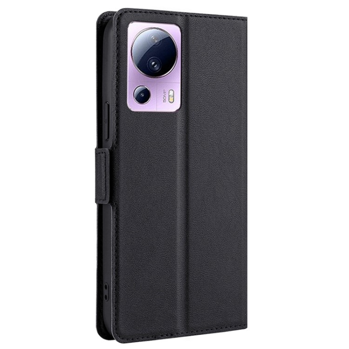 OEM - Xiaomi 13 Lite Plånboksfodral Dual Magnetic Clasp - Svart