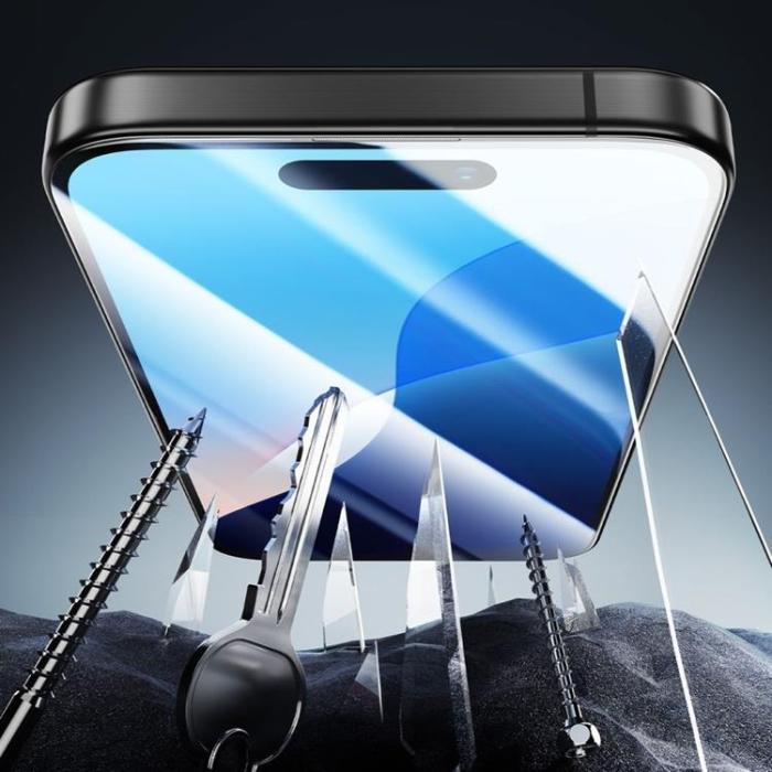 ESR - ESR iPhone 16 Pro Härdat Glas Skärmskydd Armorite - Svart