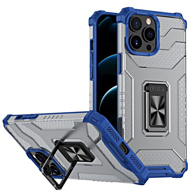Crystal Ring Kickstand Skal iPhone 11 Pro - Blå | 2353 | AlltMobil