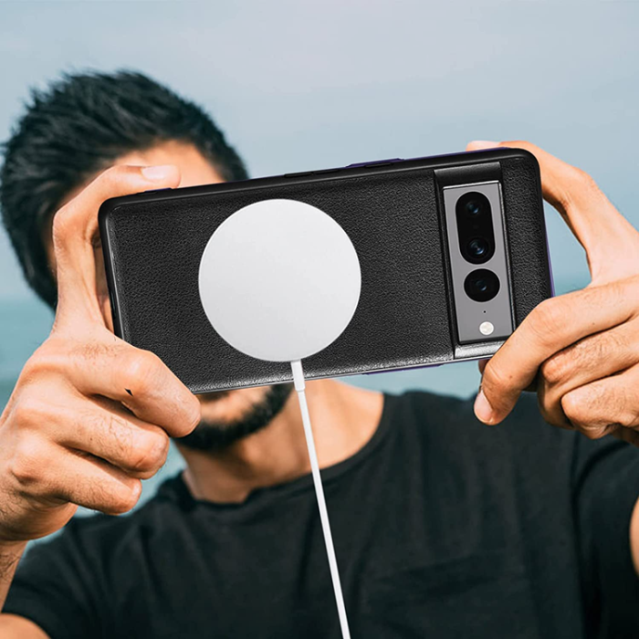 A-One Brand - Google Pixel 7 Pro Skal Magsafe Magnetic PU-Läder - Grön