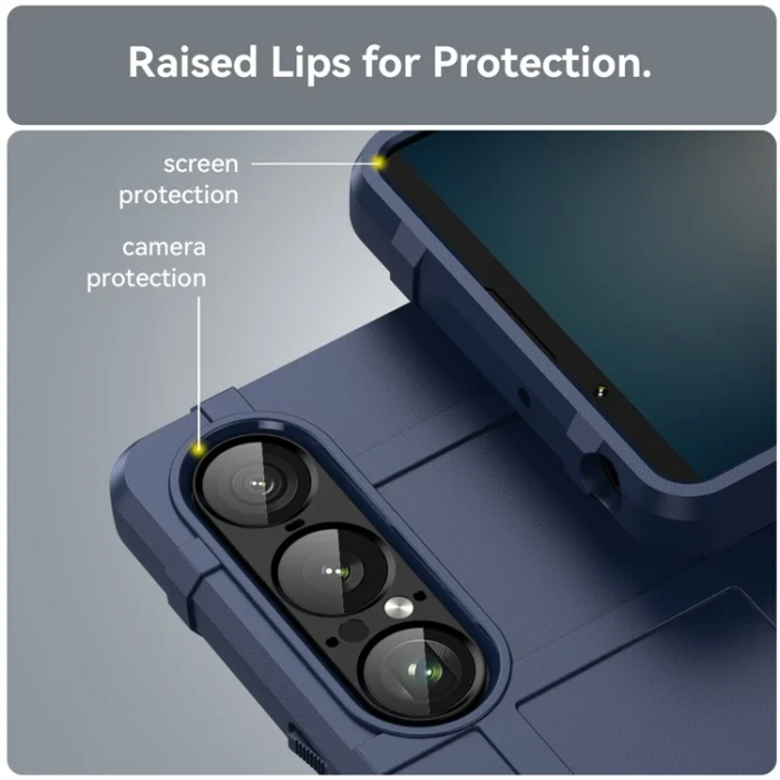 A-One Brand - Sony Xperia 1 VII Mobilskal Grid Scratch-Proof - Blå