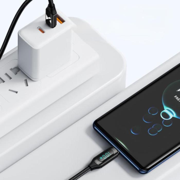 Wozinsky - Wozinsky USB-C till USB-C kabel 1m - Svart