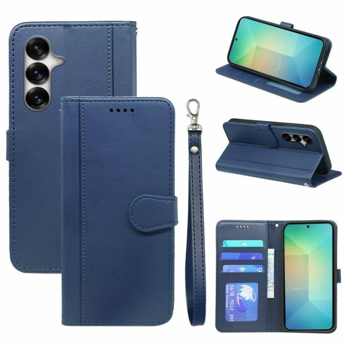 OEM - Plånboksfodral för Samsung Galaxy S26 Plus Magnetiskt Konstläder - Blå