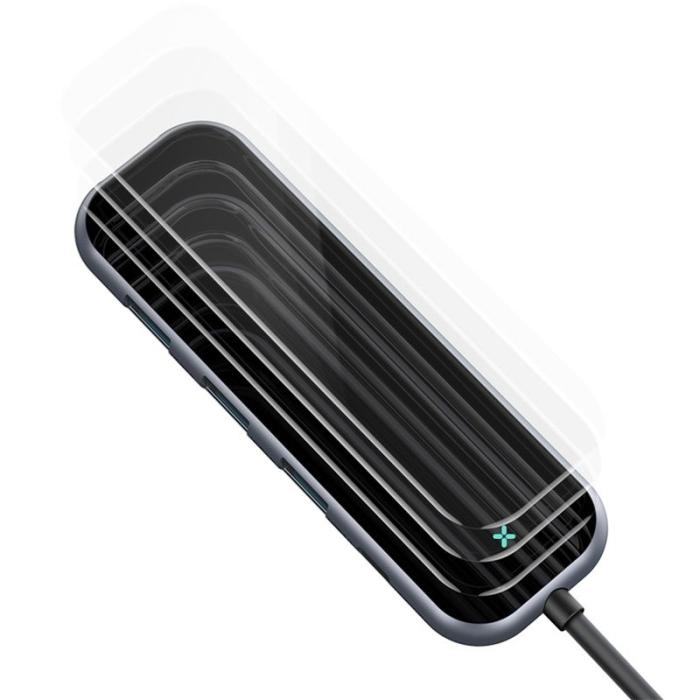 BASEUS - BASEUS HUB 7in1 3xUSB 3.0 + HDMI + USB-C PD + microSD/SD