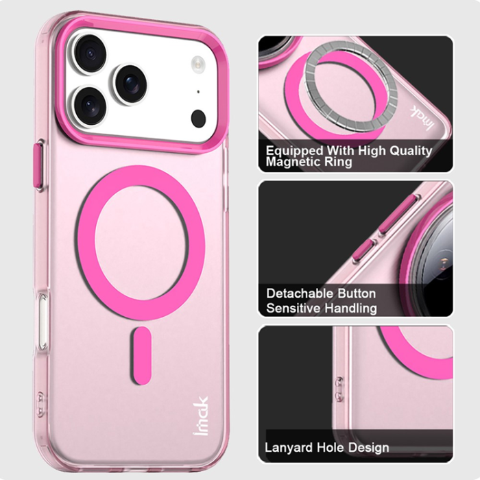 Imak - IMAK iPhone 17 Pro Mobilskal MagSafe Anti Drop - Röd