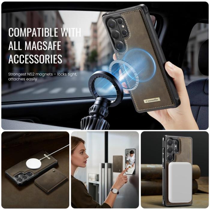Caseme - CaseMe Mobilskal för Samsung Galaxy S26 Ultra Magnetiskt PC + TPU - Kaffe
