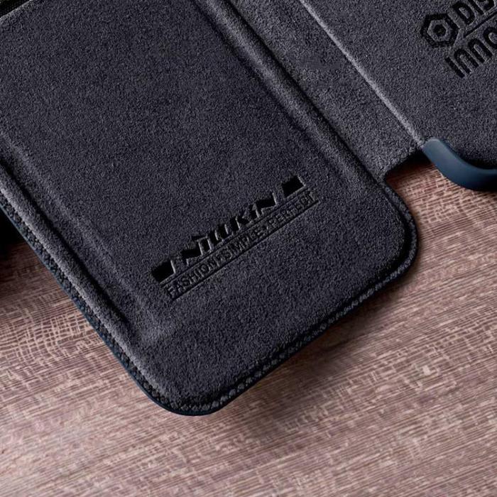 Nillkin - Nillkin Galaxy A73 Fodral Qin läder Holster - Svart