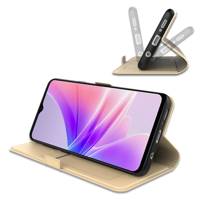 A-One Brand - iPhone 17 Pro Max Plånboksfodral Shockproof - Guld