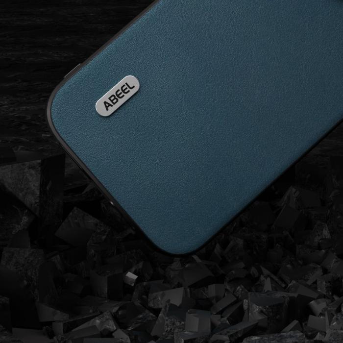 ABEEL - ABEEL Phone Cover Mobilskal till Samsung Galaxy A34 5G Grön Äkta Läder