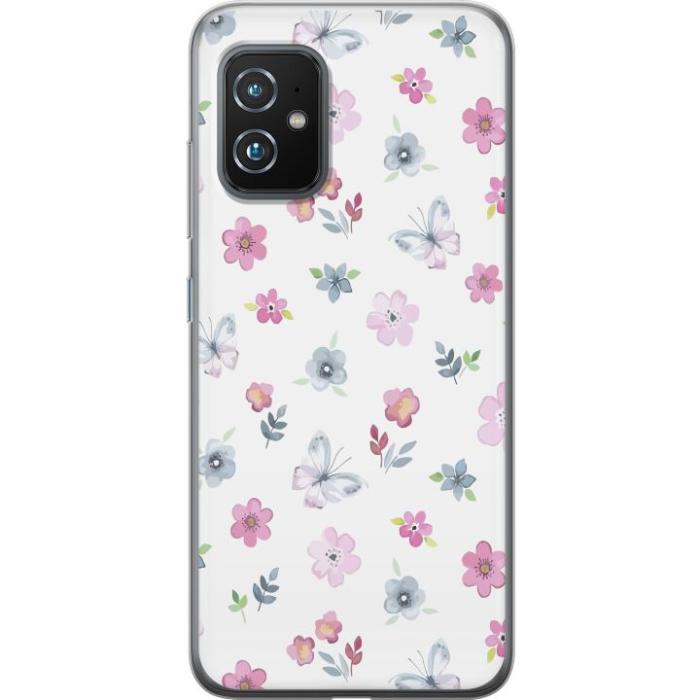 iSecrets - Mobilskal till Asus Zenfone 8 med Blommor och fjärillar