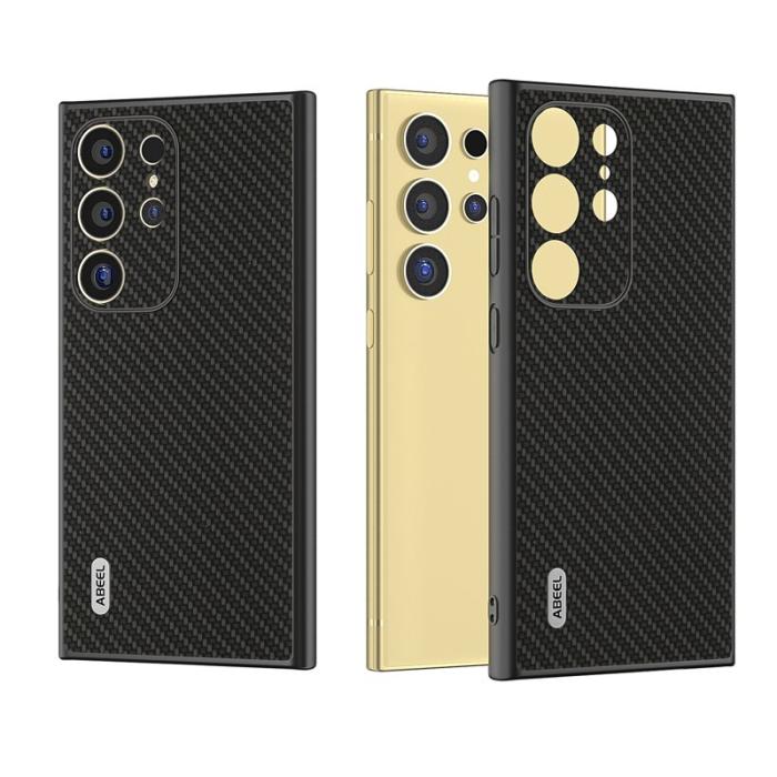 ABEEL - ABEEL Mobilskal till Samsung Galaxy S24 Ultra Carbon Fiber Svart