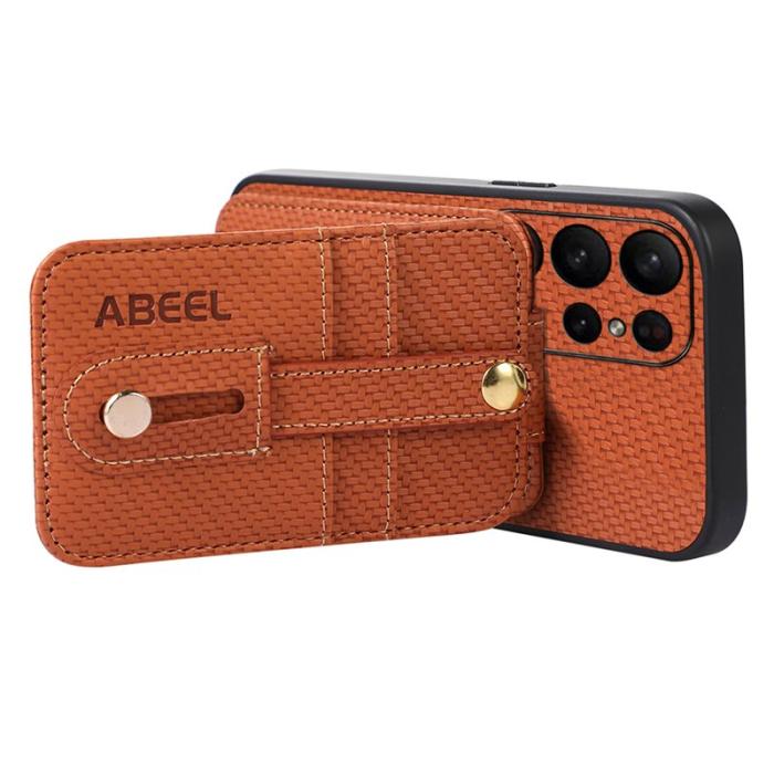 ABEEL - ABEEL Style 02 Mobilskal till Samsung Galaxy S23 Ultra RFID Brun