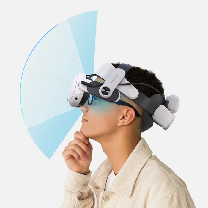 BoboVR - BoboVR Avlastningsrem för Meta Quest 3 VR-glasögon + BoboVR B2-Batteri 5200 mAh