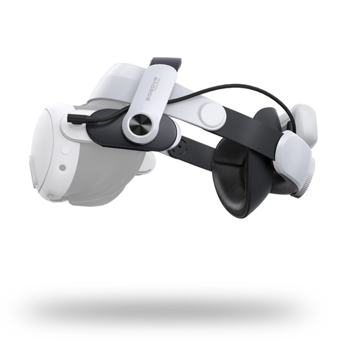 BoboVR - BoboVR Avlastningsrem för Meta Quest 3 VR-glasögon + BoboVR B2-Batteri 5200 mAh