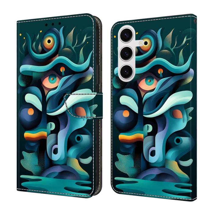 OEM - Samsung Galaxy S26 Plånboksfodral Vikbart Ställ Konstläder Mönster - Graffiti