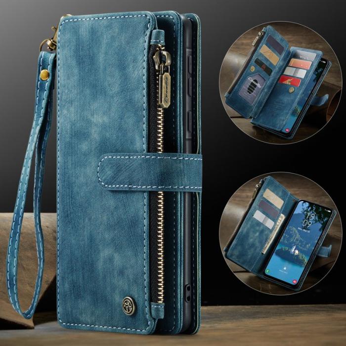 Caseme - CASEME Konstläder Plånboksfodral för Samsung Galaxy A17 5G/4G - Blå