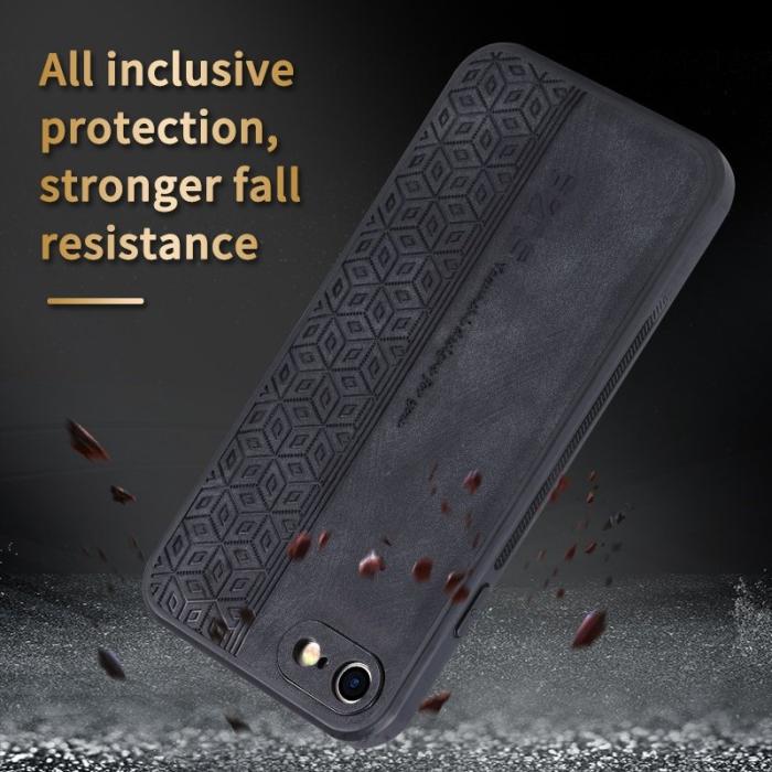 AZNS - AZNS iPhone 7/8/SE (2020/2022) Plånboksfodral Konstläder - Svart