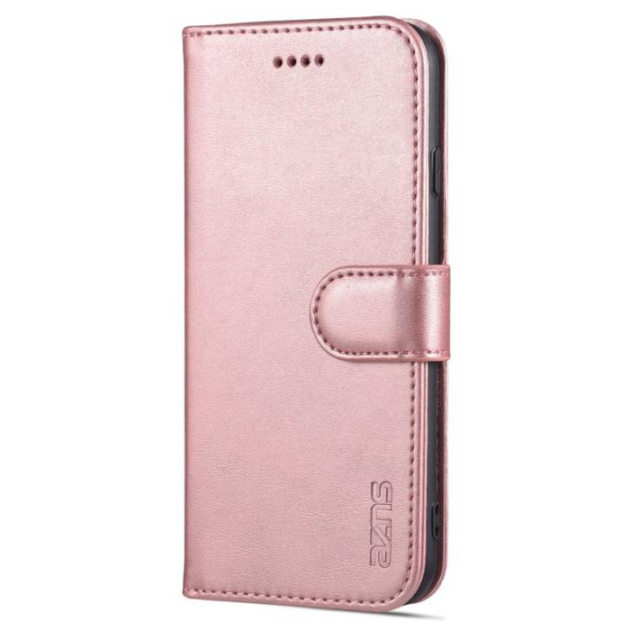 AZNS - AZNS iPhone 7/8/SE Plånboksfodral Konstläder - Ställ Design - Roséguld