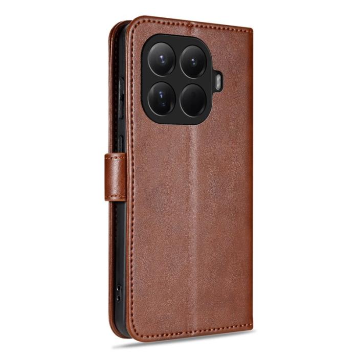 AZNS - AZNS Xiaomi 15T Pro Plånboksfodral Anti-Scratch Konstläder - Brun