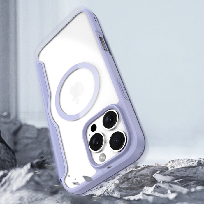 Dux Ducis - Dux Ducis iPhone 16 Pro Plånboksfodral Magsafe Skin X Pro - Lila