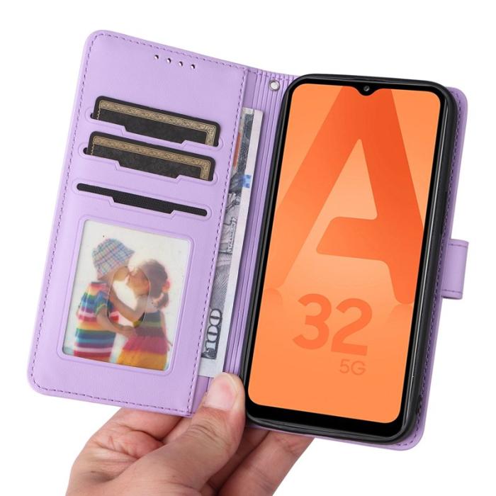 BETOPNICE - BETOPNICE Samsung Galaxy A32 5G / M32 5G Konstläder Plånboksfodral - Lila