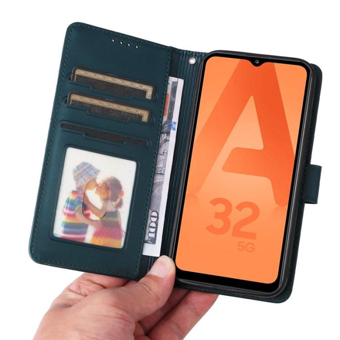 BETOPNICE - BETOPNICE Samsung Galaxy A32 5G / M32 5G Plånboksfodral Konstläder - Blå