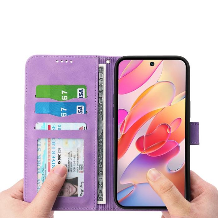 DIERFENG - DIERFENG DF-03 Plånboksfodral Konstläder - Lila för Samsung Galaxy A17 5G