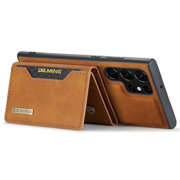 DG.MING - DG.MING M2 Series Mobilskal till Samsung Galaxy S24 Ultra Kickstand Brun