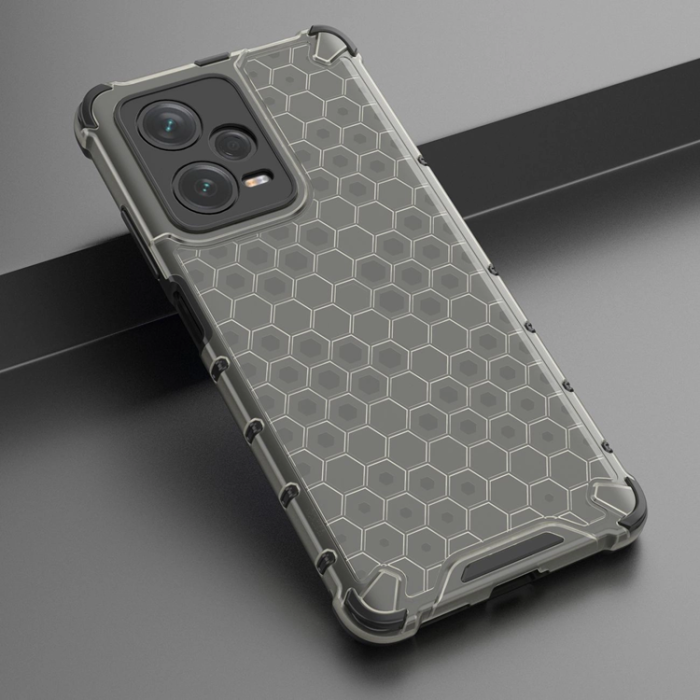 OEM - Xiaomi Redmi Note 12 Pro Plus Mobilskal Hybrid Honeycomb - Svart