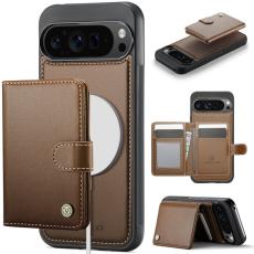 JEEHOOD - JEEHOOD J09 Fodral f&ouml;r Google Pixel 9 Pro XL - Brunt Konstl&auml;der