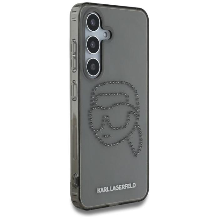 KARL LAGERFELD - Karl Lagerfeld Galaxy S25 Mobilskal Rhinestones Karl Head Logo - Svart
