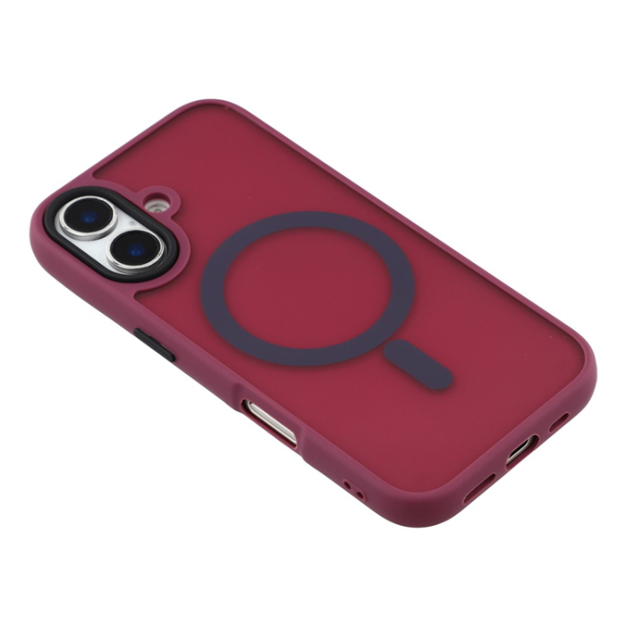 A-One Brand - iPhone 17 Mobilskal MagSafe Skin Touch - Vinröd