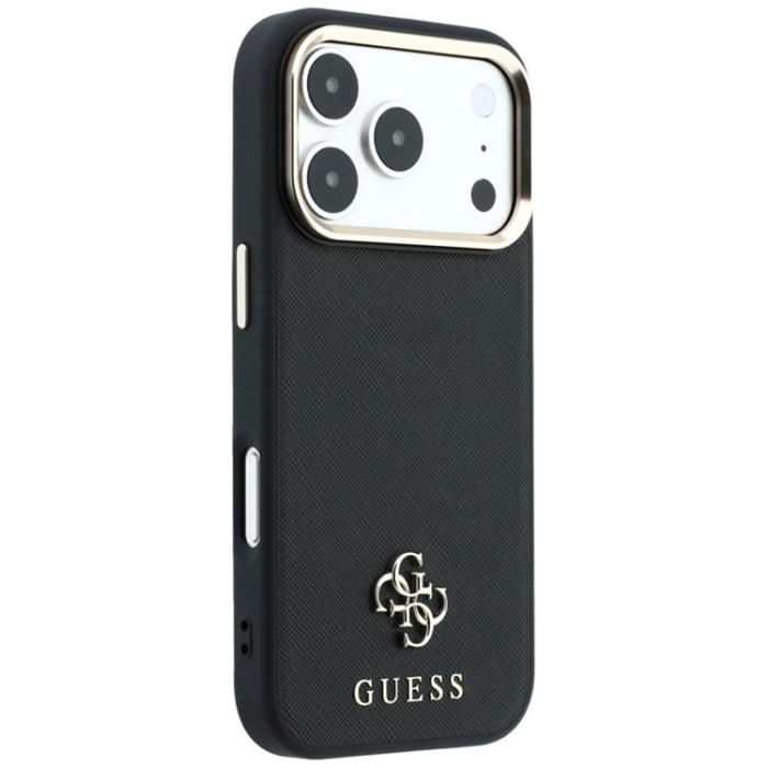 Guess - Guess Mobilskal För iPhone 18 Pro Max/17 Pro Max Magsafe Saffiano Small 4G Logo