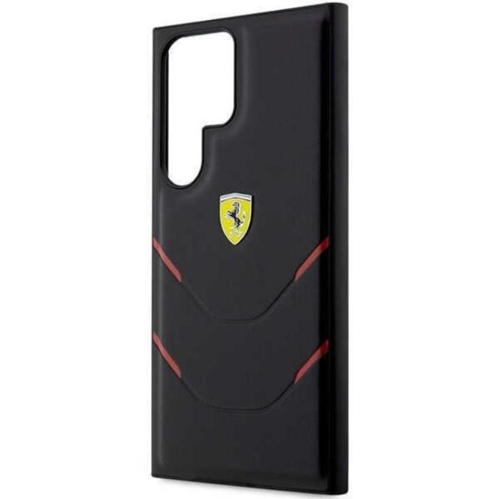Ferrari - Ferrari Galaxy S23 Ultra Skal Hot Stamp Lines - Svart