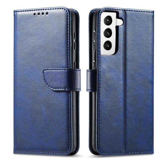UTGATT - Galaxy S21 FE Plånboksfodral Magnet Elegant - Blå
