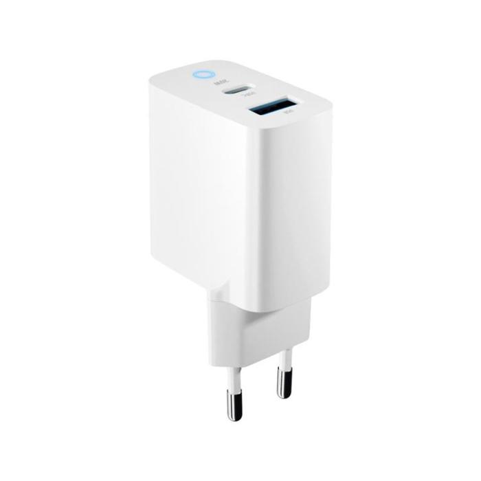 Forever - Forever Väggladdare 1x USB-C 1x USB 20W TC-06-20AC - Vit