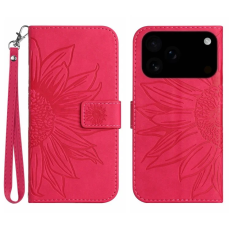 A-One Brand - iPhone 17 Pro Max Plånboksfodral Sunflower Imprint - Rosa