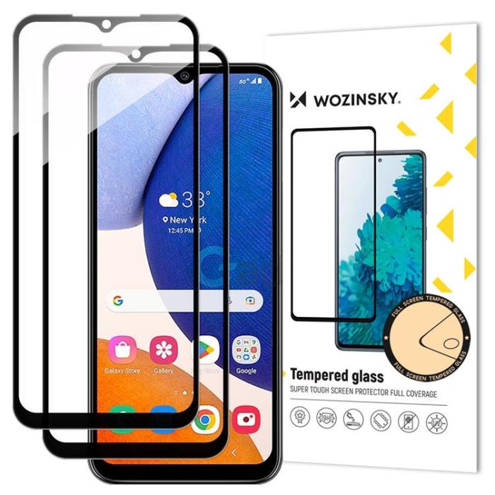 UTGATT1 - [2-Pack] Wozinsky Galaxy A14 5G Härdat Glas 9H Full Glue - Clear