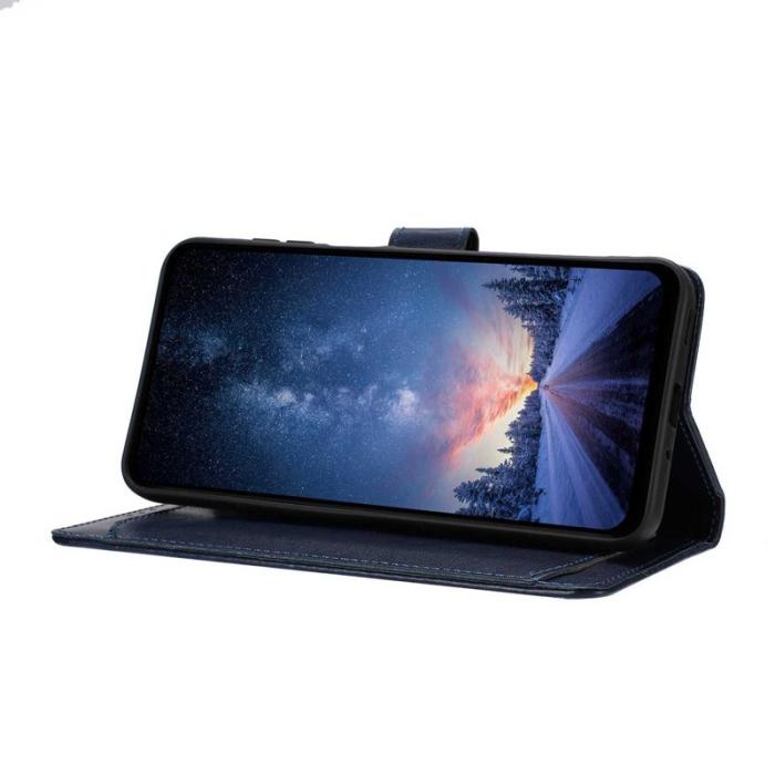 OEM - Samsung Galaxy S26 Ultra Fodral PU Läder Folio Flip - Mörkblå