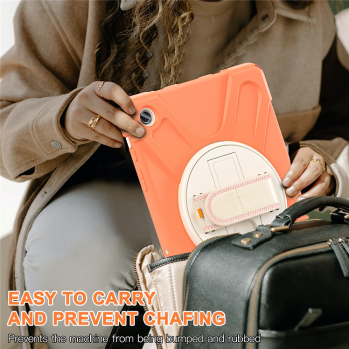 A-One Brand - Galaxy Tab A9 Plus Mobilskal Silikon Rotary Kickstand