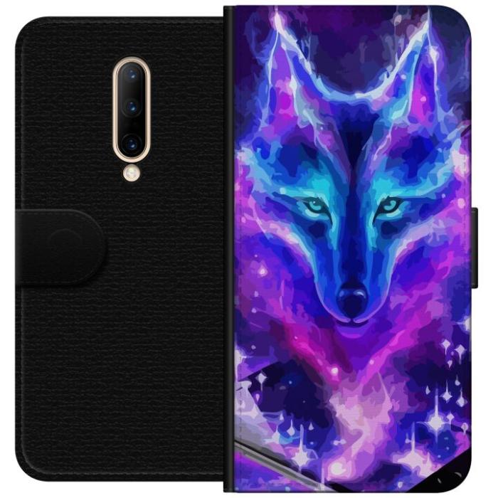 iSecrets - Plånboksfodral till OnePlus 7 Pro med Neon Varg