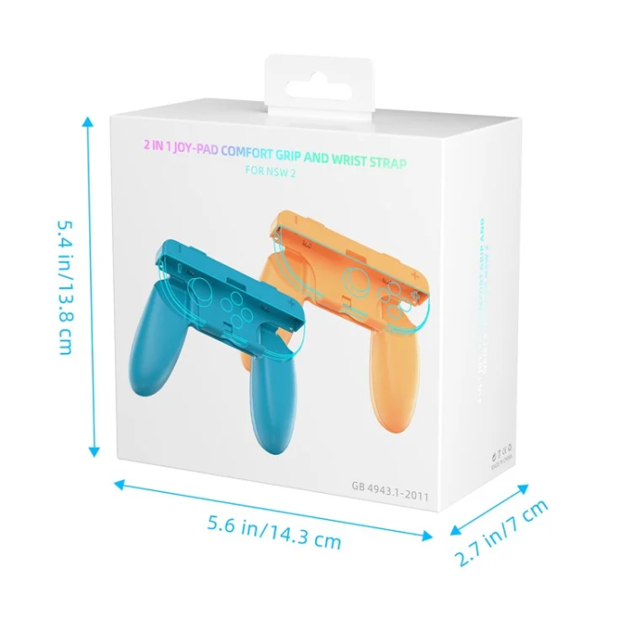 JYS - JYS 2st Nintendo Switch 2 Joy-Con Grip Set Handhållen Gamepad