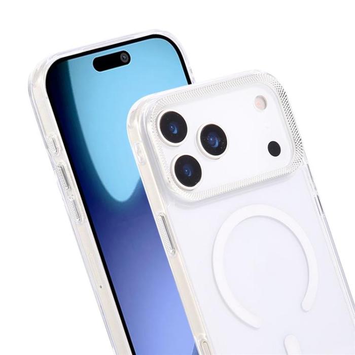 A-One Brand - iPhone 17 Pro Mobilskal MagSafe Texture Frame - Vit