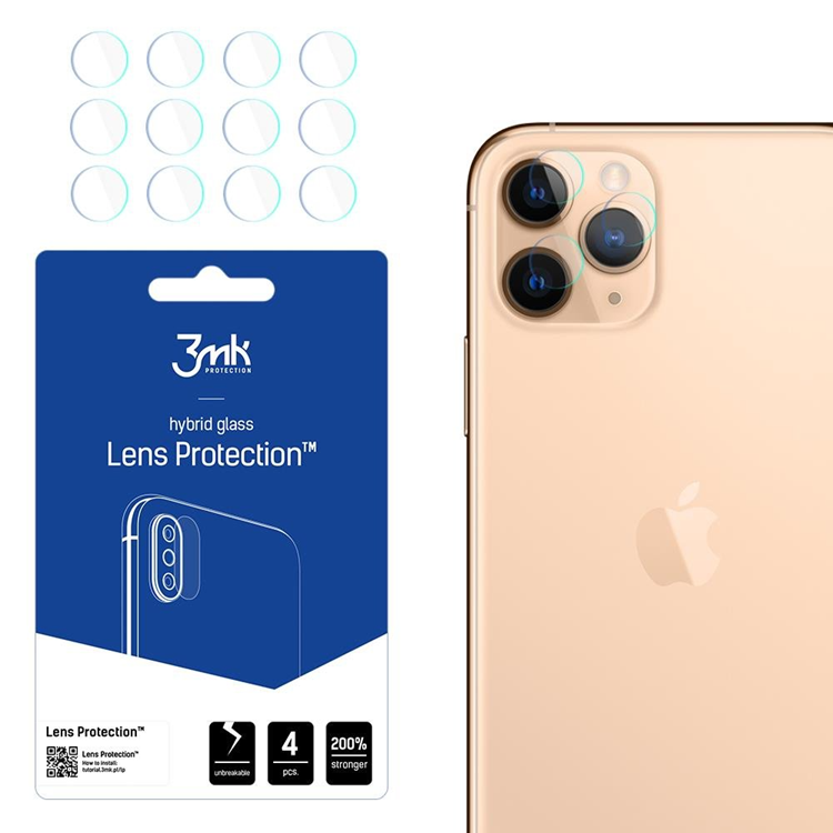 3MK iPhone 11 Pro Kameralinsskydd i Härdat glas | 5468 | AlltMobil