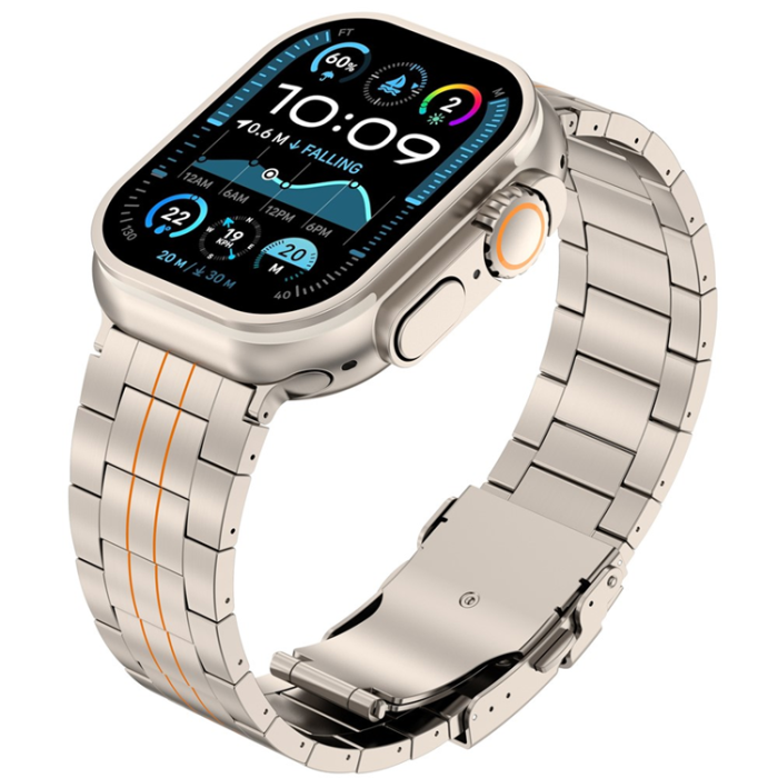 A-One Brand - Apple Watch (42/44/45/46/49mm) Armband Titanium Alloy