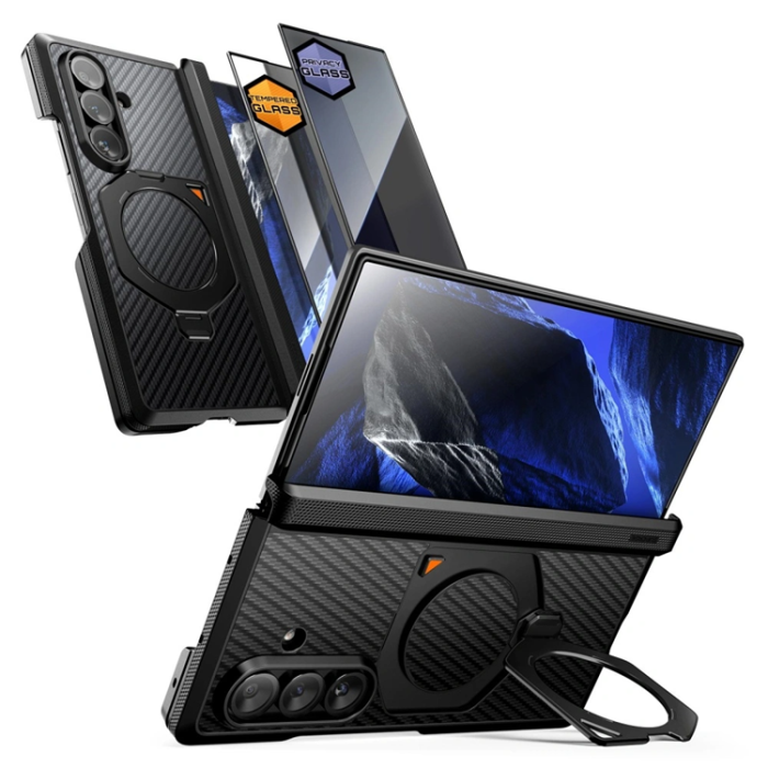 SupCase - SupCase Mobilskal För Galaxy Z Fold 8 Ultra MagSafe UB Aero 2-Set - Svart