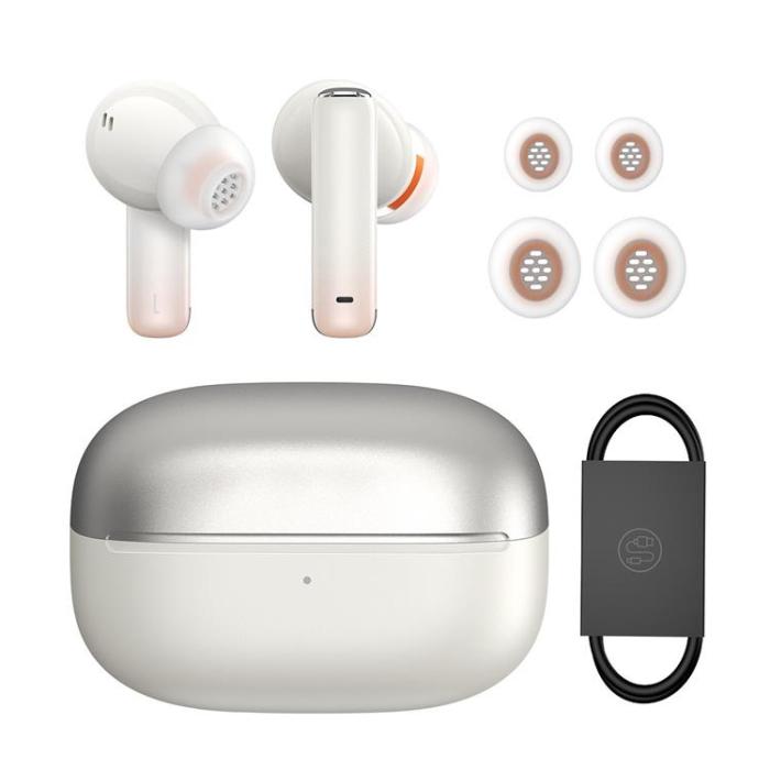 BASEUS - Baseus TWS In Ear Bluetooth 5.2 Trådlösa Hörlurar - Vit